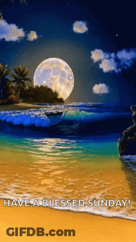 Beach Painting Have A Blessed Sunday GIF