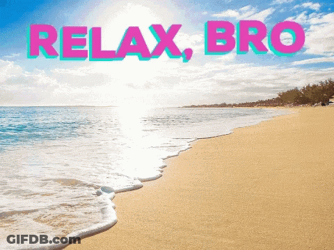Beach Relax Bro GIF