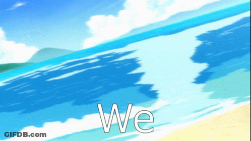 Beach Saying We GIF