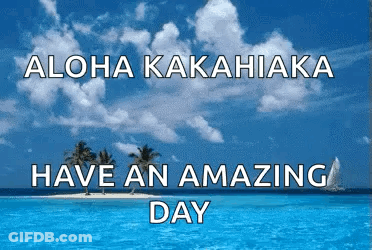 Beach Scene Aloha Kakahiaka Have An Amazing Day GIF