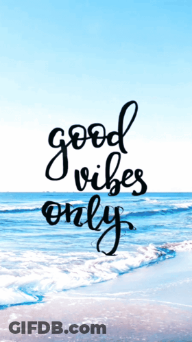 Beach Scene Good Vibes Only GIF