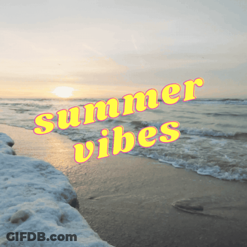 Beach Scene Summer Vibes GIF