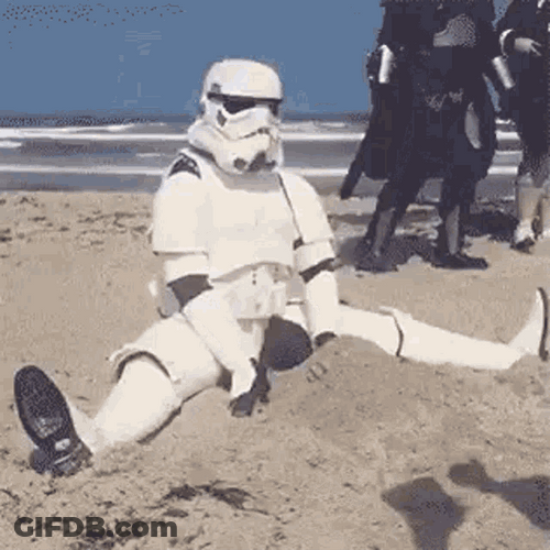 Beach Star Wars Stormtrooper GIF
