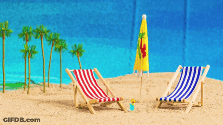 Beach Umbrella Toy GIF