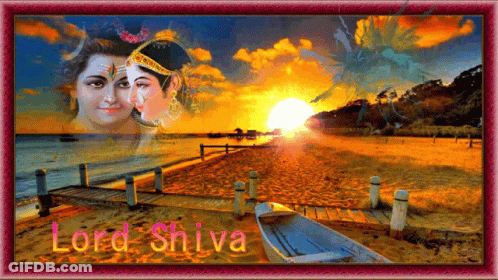Beach With Lord Shiva GIF
