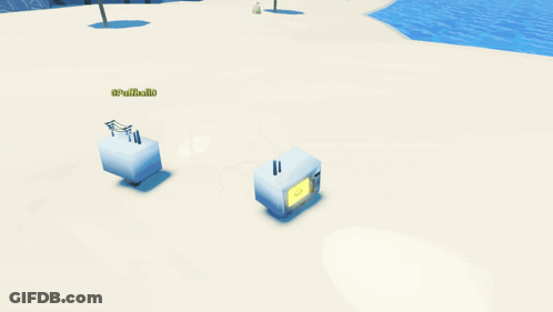 Beach With Person Name Written On Bottom GIF