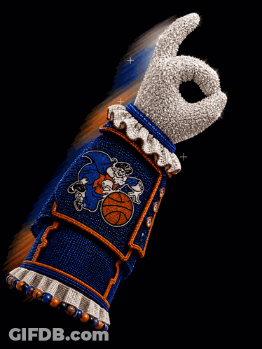 Beaded Glove With Basketball GIF