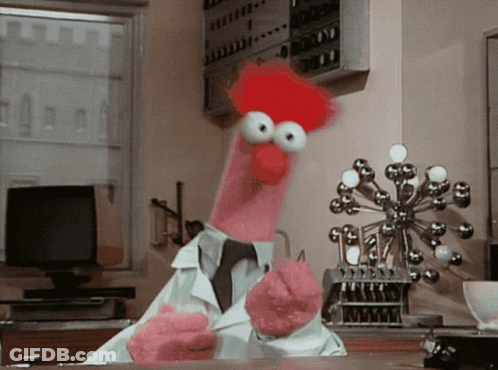 Beaker From The Muppet Show Giving A High Five GIF