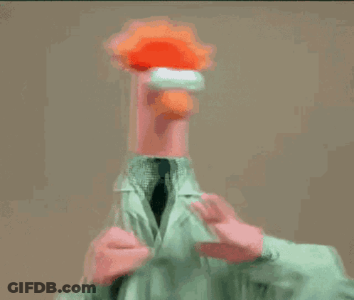 Beaker In Lab Coat And Tie GIF