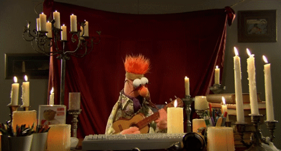 Beaker Playing Guitar GIF