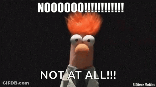 Beaker Shocked Saying Not At All GIF