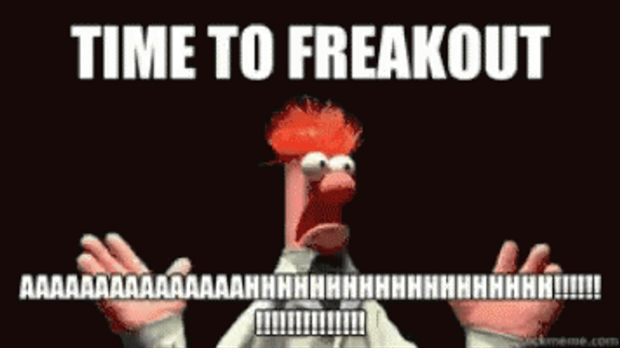 Beaker Time To Freak Out GIF