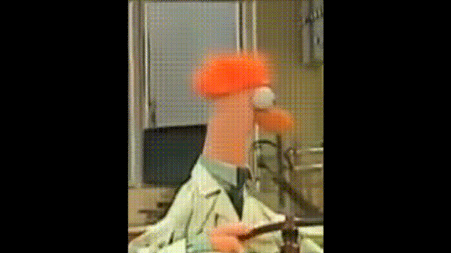 Beaker Turning His Head GIF