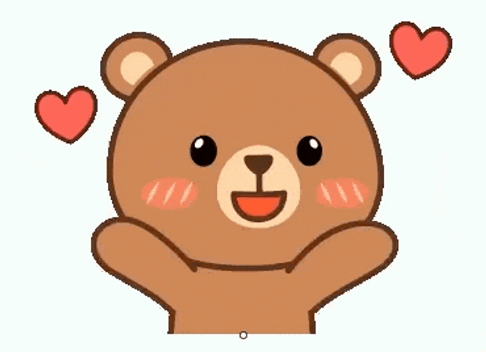 Bear Blowakiss GIF