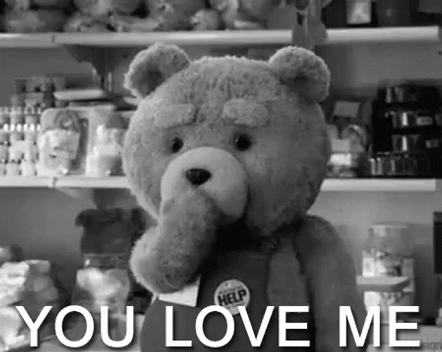 Bear Blowing Kisses You Love Me GIF