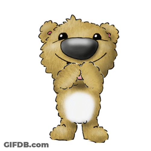 Bear Cartoon Kiss You GIF