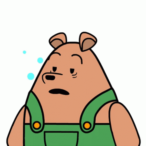 Bear Cartoon Sleepy Tired Meme GIF