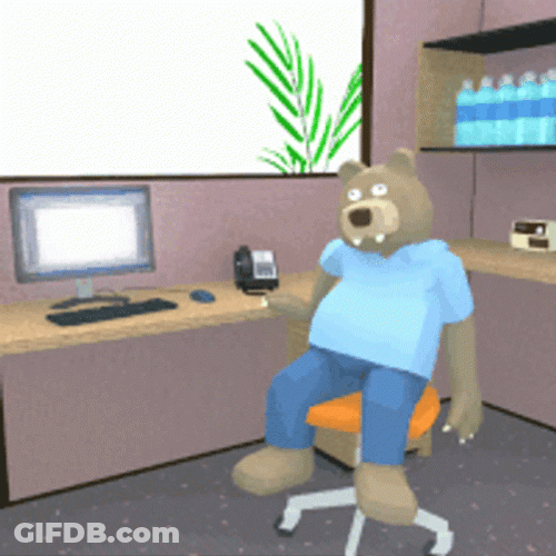 Bear Chair Meeting GIF