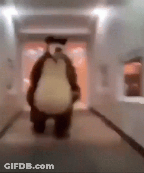 Bear Chasing Funny Prank GIF
