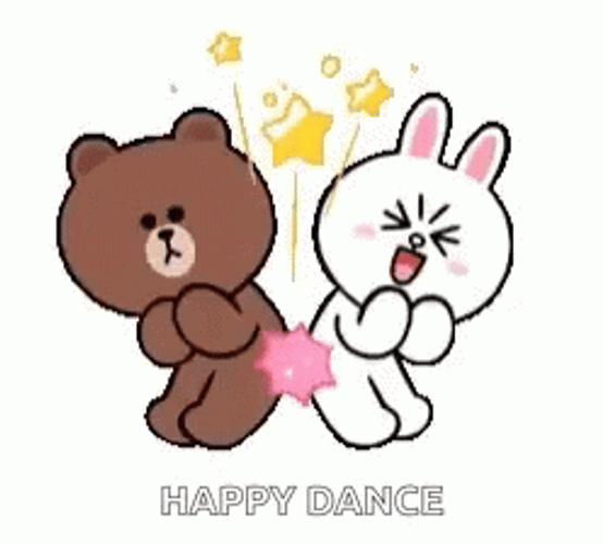 Bear Couple Happy Dance GIF