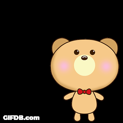 Bear ເປັນ ກຳ ລັງ ໃຈ ໃຫ້ນະ GIF