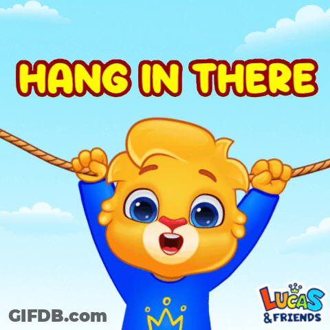 Bear Hanging From Rope Lucas And Friends GIF