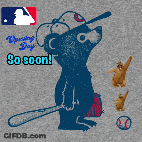 Bear Holding Baseball Bat So Soon GIF
