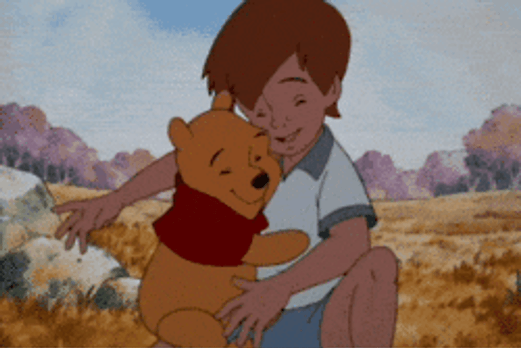 Bear Hug Christopher Robin GIF