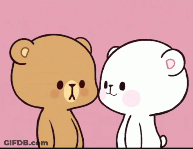 Bear Hug Couple Milk Mocha GIF
