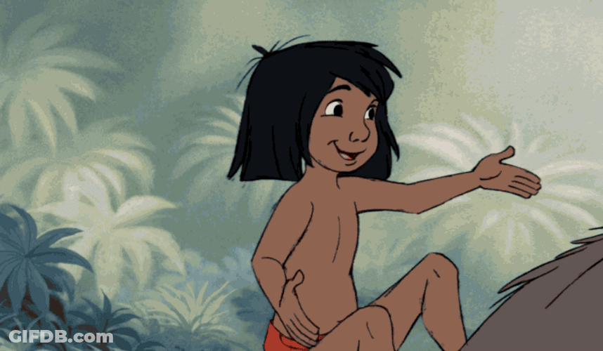 Bear Hug Disney Jungle Book GIF