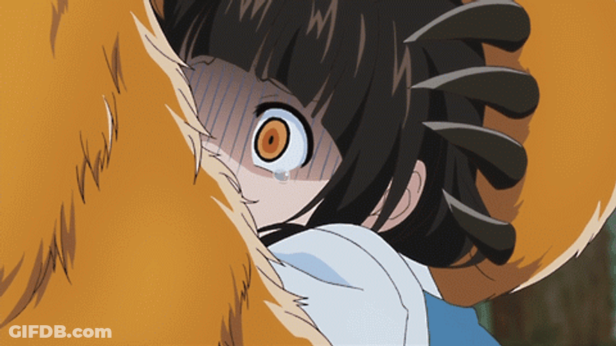 Bear Hug Kuma Miko Anime GIF