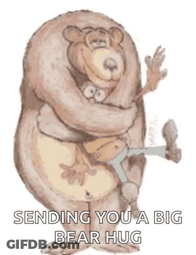 Bear Hug Sending You A Big Bear Hug GIF