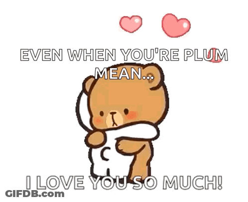 Bear Hugging Another Bear Even When You're Plum Mean I Love You So Much GIF