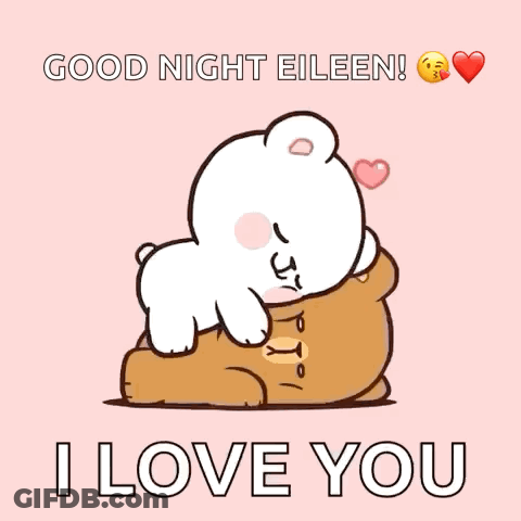 Bear Hugging Another Bear Good Night Eileen I Love You GIF