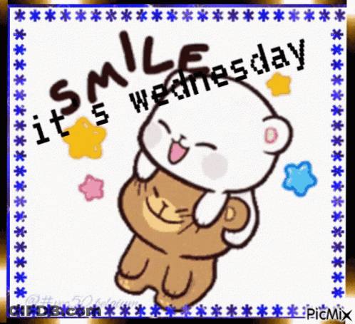Bear Hugging Bear With Smile It's Wednesday GIF