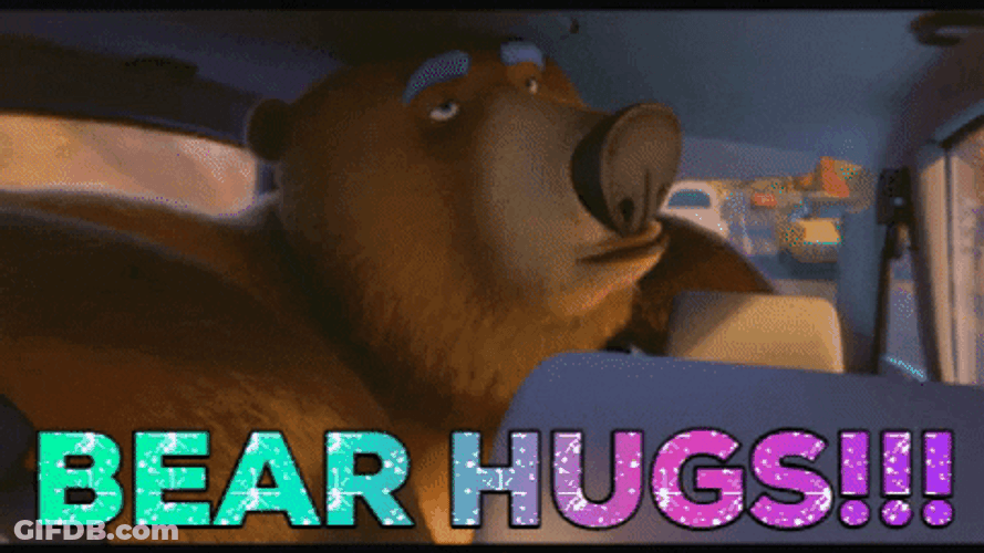 Bear Hugs Car Animal Crackers GIF