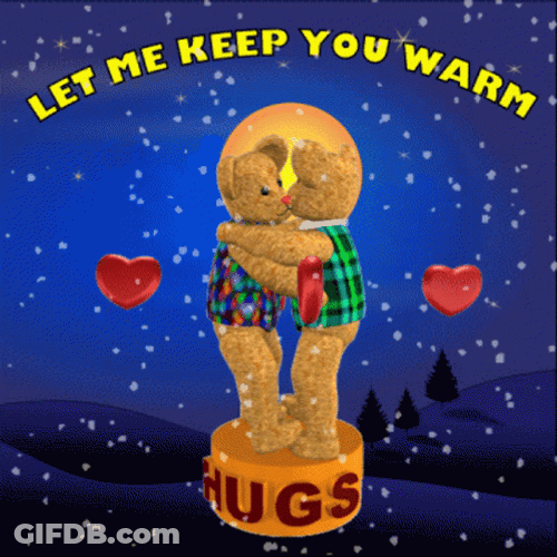 Bear Hugs Stay Warm GIF