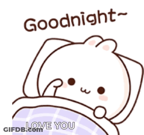 Bear In Bed Goodnight Love You GIF