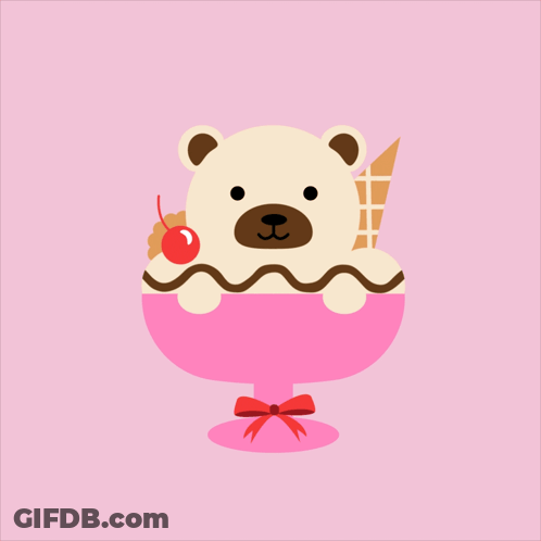Bear In Sundae Funday Cup GIF