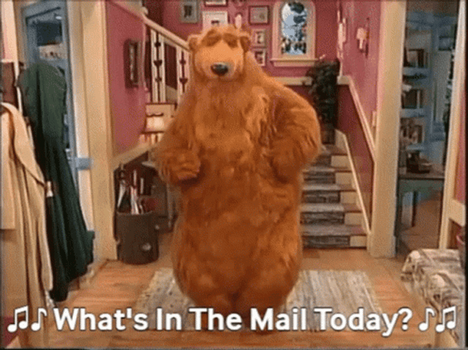 Bear In The Big Blue House What's In The Mail Today GIF