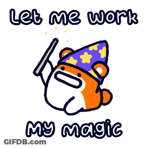 Bear In Wizard Hat Let Me Work My Magic GIF
