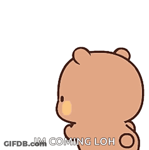 Bear Kissing Another Bear Im Coming Loh GIF