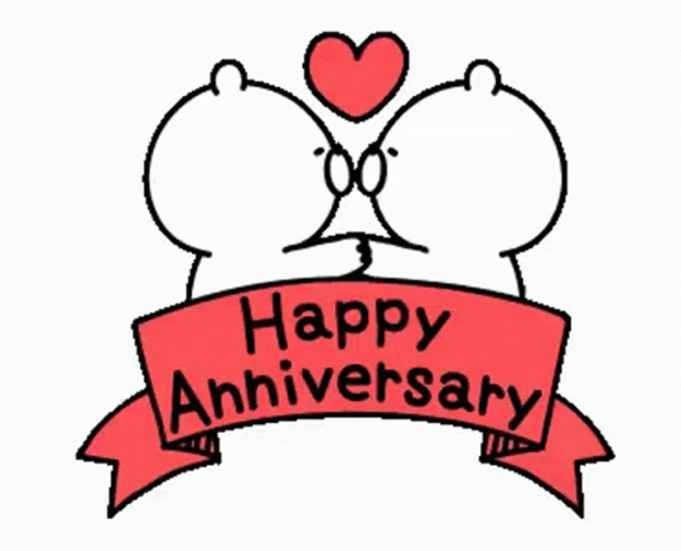 Bear Kissing Happy 25Th Anniversary GIF