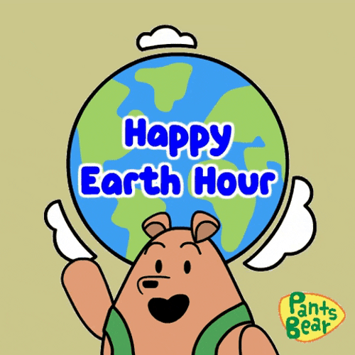 Bear Love Happy Earth Hour GIF