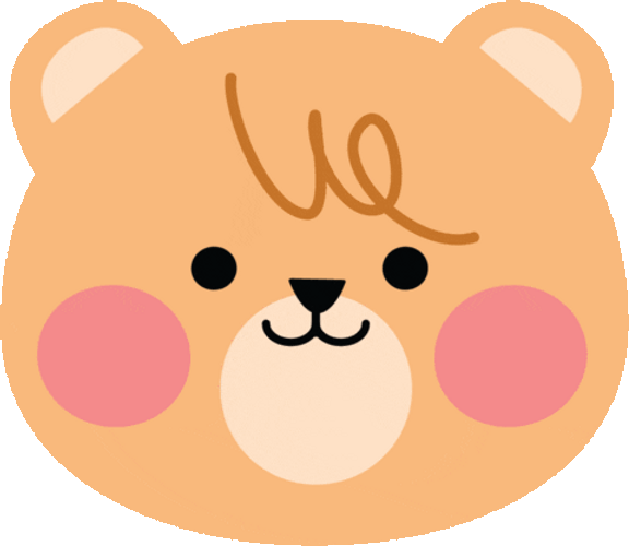 Bear Love Hearts Eyes GIF