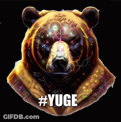 Bear Painting With #Yuge GIF