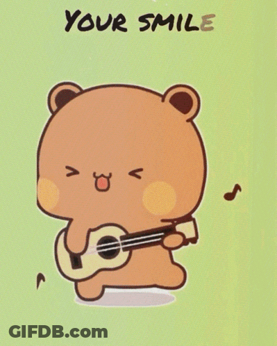 Bear Playing Guitar Make My Little Life GIF