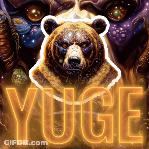 Bear Saying Yuge GIF