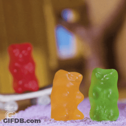 Bear Shaped Gummies Adventure Awaits GIF