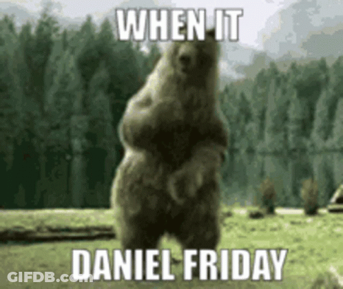 Bear Standing On Hind Legs When It Daniel Friday GIF